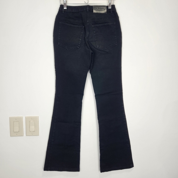 Votre Nom Bootcut Jeans Womens 2 Mid Rise Black Stretch Denim 26 X 31 - Picture 2 of 10